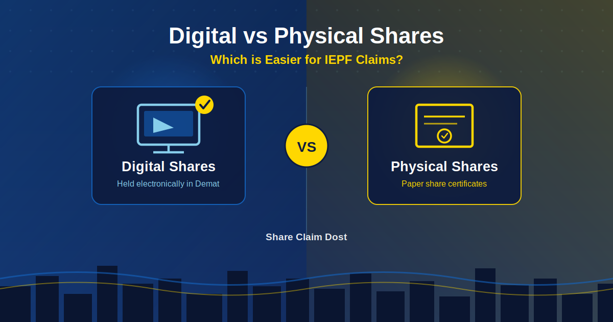 Digital vs Physical Shares: Which is Easier for IEPF Claims?